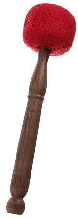 VICASKY Heavy-duty Gong Mallet for Yoga Singing Bowl and Gong, Nepalese Singing Bowl Stick with Wool Felt Head, Handy Wooden Knocking Rod, for Creating a Calming and Restorative