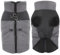 Dolahovy wasserdichte Hundemantel Winterjacken, Winddichte Haustier Kleidung Große Jumper Warme Hunde Mäntel Fleece Jacken Outfit für kleine mittlere große Hunde Welpen Weste mit Geschirr(Grau, 4XL)