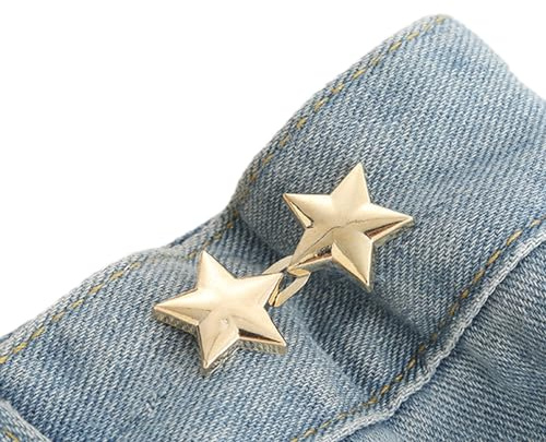 Jean Button Pins Regolabile Vita Fibbia Stella Pantaloni Pin Cucire Stella Stringere Vita Pulsante Pin Button per Pantaloni