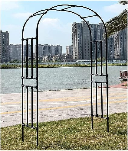 Padiglione in metallo con albero di rose e varie piante rampicanti, decorazione per feste di nozze, arco decorativo (W200xH240cm)