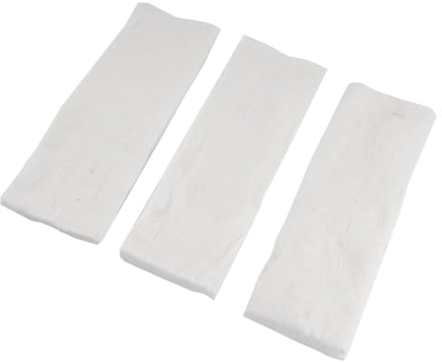 Homeponnew Esponja de cerámica de bioetanol para chimenea, 30 x 20 x 3 cm, inserto de fibra CMS resistente a altas temperaturas para quemadores de gel, paquete de 3
