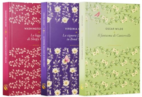 Collezione Piccoli tesori della letteratura Pack II. Contiene 3 libri: Il fantasma di Canterville, La Signora Dalloway In Bond Street e La leggenda di Sleepy Hollow