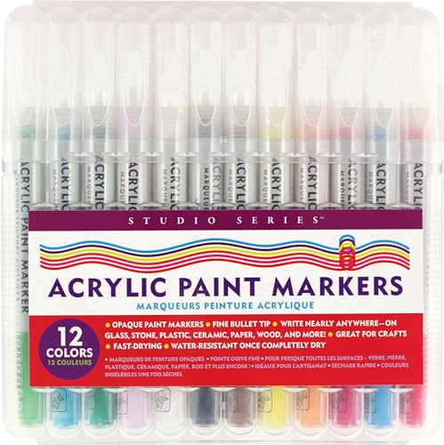 Studio Series Acrylic Paint Marker Set (12-piece set)