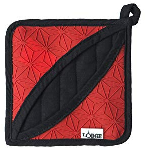 Lodge Manufacturing Company 1 Piece Red & Black Trivet Pot Holder