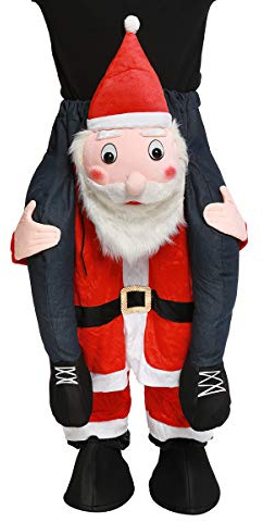 Santa Claus Costume,Easy to Wear and Walk Christmas Costumes for Women/Men ,Fancy Riding on Santa’s Shoulders Unisex Adult Costume. (Santa Claus)
