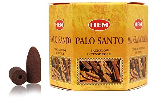 Rückfluss-Räucherkegel (Palo Santo), insgesamt 40 Kegel – Hem Räucherstäbchen aus Indien