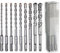 HPMAISON Betonbohrer, SDS Plus Bohrer Set 9tlg. - Hammerbohrer für Beton mit 4 Schneiden in den Größen 5,6,6,8,8,10,12,14,16 x 160mm, mit einer Aufbewahrungsbox