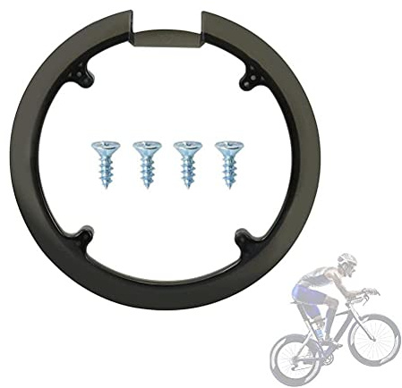 Stylebest Cykelkedjeskydd, skydd kedjering skydd cykel kedjehjul skydd plast kedja hjul vev, 42 tänder 44 tänder universal med 4 skruvar