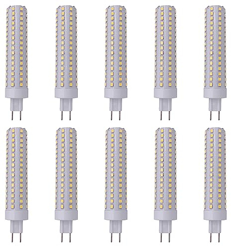 FYZDLAOR G8.5 LED Bulb 15 Watt 1500 Lumens G8.5 Light Source G8.5 Bi-Pin Base LED Corn Light Bulb (150 Watt Halogen Equivalent) AC 85V-265V, Not-Dimmable (10 PCS)