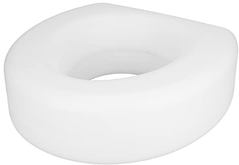 Extender Booster Elevated Raised Toilet Seat, Elevated Handicap Toilet Seat, for Seniors Adults Elderly Handicap Disabled Fits Most Standard and Elongated Toilets (White)