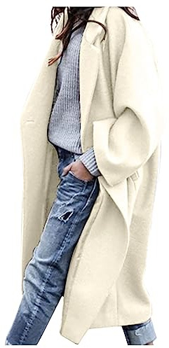 Manteaux Femme Manteaux Grande Duffle Winter Mi-Long Chaud Automne Caban Chaud d'hiver Manteau d'hiver Chic Blouson Bouillie Long Veste D'intérieur Femme XL