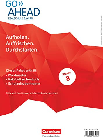 Go Ahead - Realschule Bayern 2017 - 8. Jahrgangsstufe: Arbeitshefte Wordmaster, Vokabeltaschenbuch und Schulaufgabentrainer - Im Paket