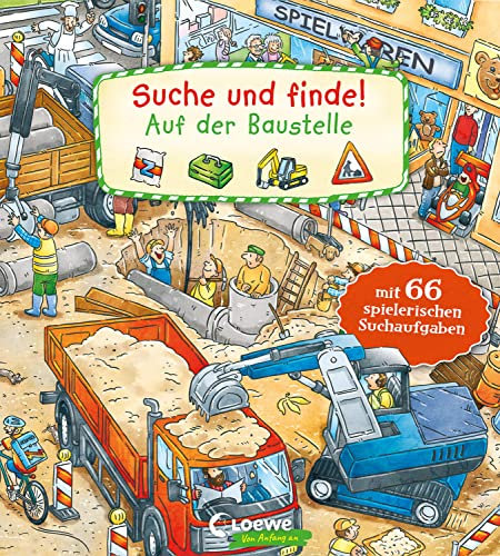 Suche und finde! - Auf der Baustelle: Mit 66 spielerischen Suchaufgaben - Wimmelbuch ab 2 Jahre