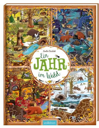 Ein Jahr im Wald: Wimmeliges Bilderbuch über Tiere und Jahreszeiten im Wald | ab 3 Jahren