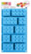 SCRAP COOKING 3160 Silikon-Backform, Blau, 32 x 17,5 x 3 cm