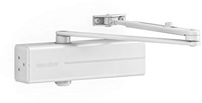 Tesa Assa Abloy DC140-D9016 Cierrapuertas Brazo Articulado Para Puertas Blanco Con Brazo Articulado DC140