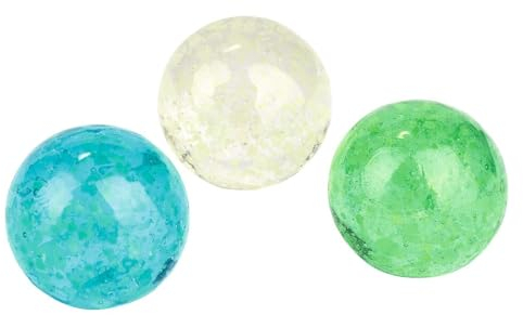 moses. Leuchtende Mondschein-Murmeln – Spieleklassiker für Kinder, 3 nachtleuchtende Murmeln aus Glas im Set, Indoor- & Outdoor-Spiel, Mitbringsel zum Kindergeburtstag, Ostern, Adventskalender