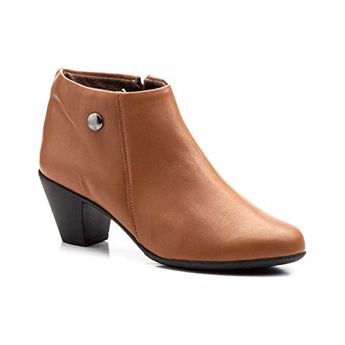 Botines mujer de piel con tacón o plataforma Botín cómodo de invierno y otoño Calzado artesanal de España tipo cuña o camperos en ante y cuero Elegantes e informales