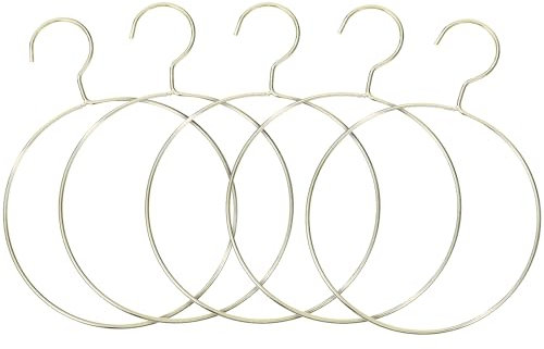 5 PièCes Porte ÉCharpe en MéTal Ronde - Cintres CréAtifs pour Foulards, Supports De Rangement en Or pour Chambres - Porte Foulard