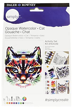 Daler-Rowney Simply Set Gouache Actividad Gato