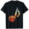 Waldhorn Skizze Vintage Look Hornensemble Musikunterricht T-Shirt