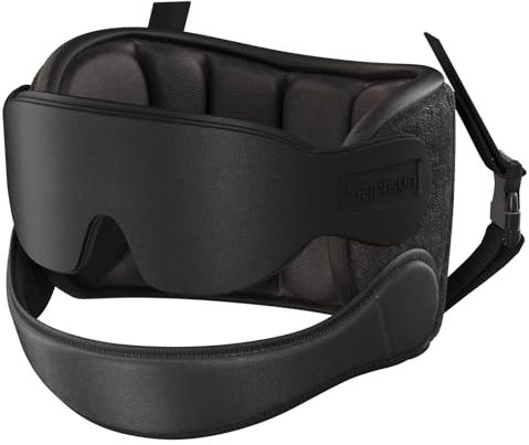 SARISUN Flugzeugkissen, Reisekissen für Flugzeuge mit Schlafaugenmaske, Flugzeugkissen für Lange Flüge, Autoradeise, Auto-Kopfstütze, Stop-Wackelkopf, Combo mit Kinnriemen, Stop-Wackelkopf, Schwarz