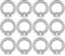 Aililong Tuerca anular M6-12 unidades 304 de acero inoxidable 304, tuercas anulares de hardware para accesorios de elevación y suspensiones en interiores y exteriores