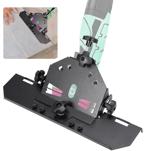 aleawol Tile Chamfering Machine 45 Degree Tiles Cutter for Angle Grinder 115/125MM, Desktop Tile Cutter Tool Metal Corner Cutting Machine Device for Cutting Ceramic Marble Tiles