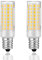 KUNKA Ampoule LED E12 5W, 50W Équivalent, ampoule halogène E12,AC220V-240V pour, hotte aspirante, machine à coudre, lampes de table, appliques murales, plafonniers (Blanc Chaud 3000K, 2 Pièces)