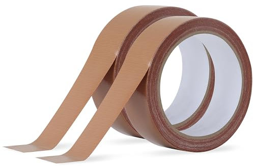 JUNART 2 rollos de cinta blindada muy resistente al agua, 3 cm x 10 m, color marrón, cintas de embalaje de alta adherencia para juntas de tubos, reparaciones de techo, sellado de tiendas, etc.