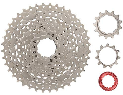 8 Speed 11-40T Mountain Bike Steel Cassette Freewheel, Lightweight Hollow - Out Design Bicycle Freewheel for Smooth Shifting, Replacement for MTB Rear Wheel