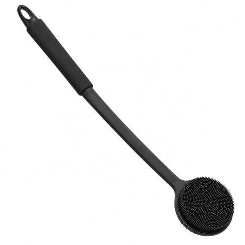 Mulbijeo Cepillo Espalda Ducha, Material de Silicona de Calidad Alimentaria, Resistente al Moho, Cepillo Ducha Espalda, Cabezal de Cepillo Multifunción de Doble Cara, Silicone Scrubber