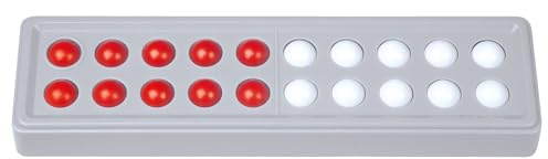 SCHUBI Abaco 20. Modell C 5/5 Kugeln parallel (rot/weiß): Modell C 5/5 Kugeln parallel (rot/weiß)