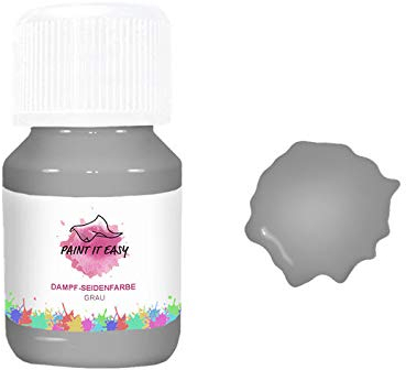 PAINT IT EASY Dampffixierbare Seidenmalfarbe, 50ml, Grau