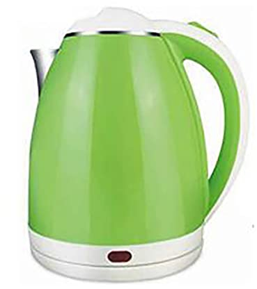 Jjing Green Electric Glass Kettle with 1500W 1.8L, Boil-Dry Protection, Auto Shut-off, Over Heat Protection