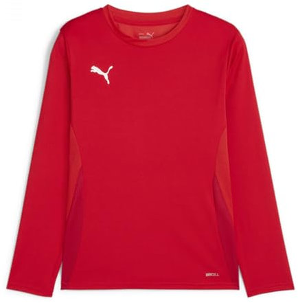 PUMA Unisex Teamgoal Jr Fußballtrikot, Puma Red-puma White-Fast Red, 140 EU