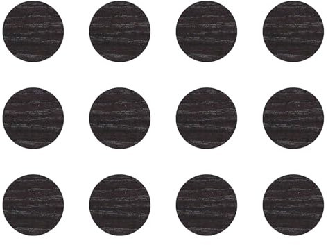 cyclingcolors 12x Copriviti adesivi 40 mm plastica viti copertura coperchi tappi riparazione mobili, Chêne anthracite