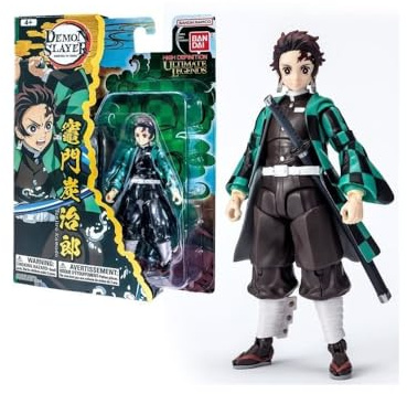 BANDAI - Ultimate Legends HD - Demon Slayer Actionfigur 12 cm - Tanjiro Kamado - Offizielle Demon Slayer Lizenz - Gelenkige Tanjiro Figur - Spielzeug für Kinder ab 4 Jahren - VE88961