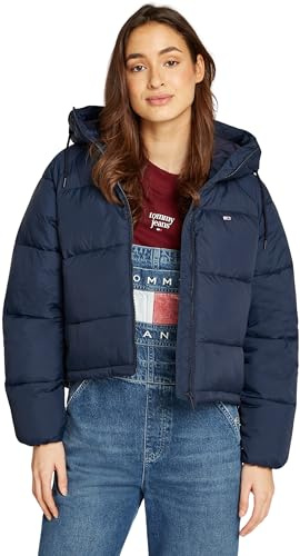 Tommy Jeans Tjw Aspen Puffer Ext Dw0Dw18841, Giacca trapuntata Donna, Blu (Dark Night Navy), L