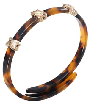 PACKOVE Pulsera De Acrílico Ámbar Para Mujer Brazalete De Moda Cómodo Pulsera Personalizada Accesorio Versátil Para Uso Diario Y Eventos
