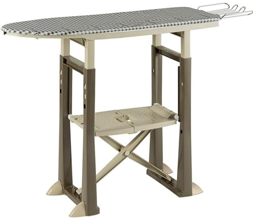 La zappa Bügelbrett Trend 40x31 cm aus Spezialharz mit vier Standfüßen (Taupe)