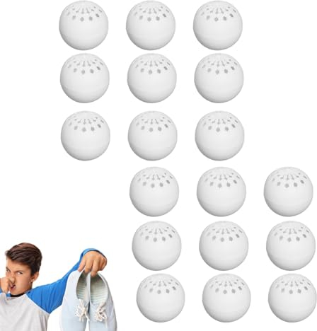 18 Pezzi Bolas Desodorantes Para Zapatos,Ambientadores De Zapatos,Ambientador De Zapatillas,Eliminador De Olores De Zapatos Para Casilleros,Desodorantes Reutilizables Para Zapatillas,Duradero Y Fácil