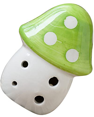 JOINPAYA Ocarina Instrument Für Junge Mädchen Keramik Blasinstrument Im Pilzdesign Für Anfänger Tragbar Und Leicht Als Für Musikliebhaber Und Junge Mädchen