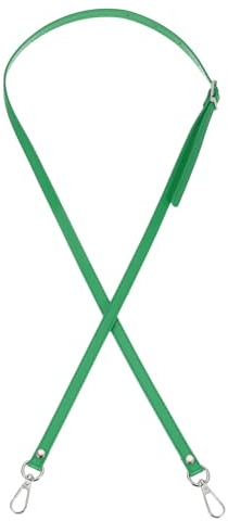 PATIKIL Correa de Bolso de Cuero de Repuesto de 47 Pulgadas Verde | Correa Ajustable de Hombro y Bandolera de Pu con Herrajes Plateados, para Bolsos de Hombro