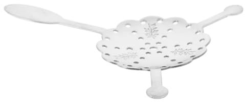 Amosfun Cuchara Para Absenta Agitador Azucareras Cucharas De Acero Inoxidable Fuente De Absenta Filtro De Absenta Cucharas De Barra Gotero De Absenta De Metal Accesorio Para