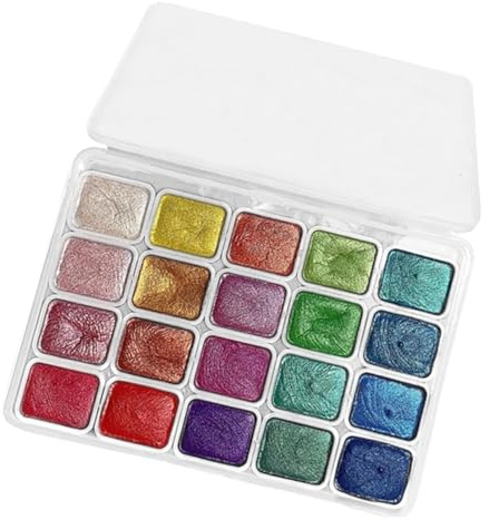 Kit di pittura ad, set di 20 colori, cancelleria con glitter, articoli portatili per hobbisti amatoriali, studenti, adolescenti, bambini, uomini e donne