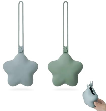 2 unidades Caja de silicona para chupetero silicona chupeteros ideal para guardar chupete de grado alimenticio fácil de limpiar portátil ideal para bebés y niños pequeños
