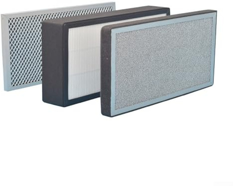 3-lagers luftreningsfilterbox för ventilationssystem, 100 mm och 150 mm kanalstorlek med HEPA- och kolfilter för frisk inomhusluft (150 mm)