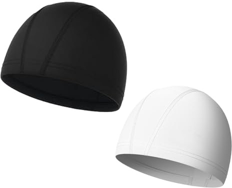 Cuffia da nuoto – 2 pezzi traspirante elastico impermeabile – Cuffia da bagno | per donne, uomini, bambini, ragazzi, ragazze, piscina, spiaggia, vacanze estive, viaggi, sport all'aria aperta,