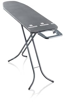 Leifheit Bügelbrett Classic M Black, Bügeltisch mit Fläche bis 120 x 38 cm
